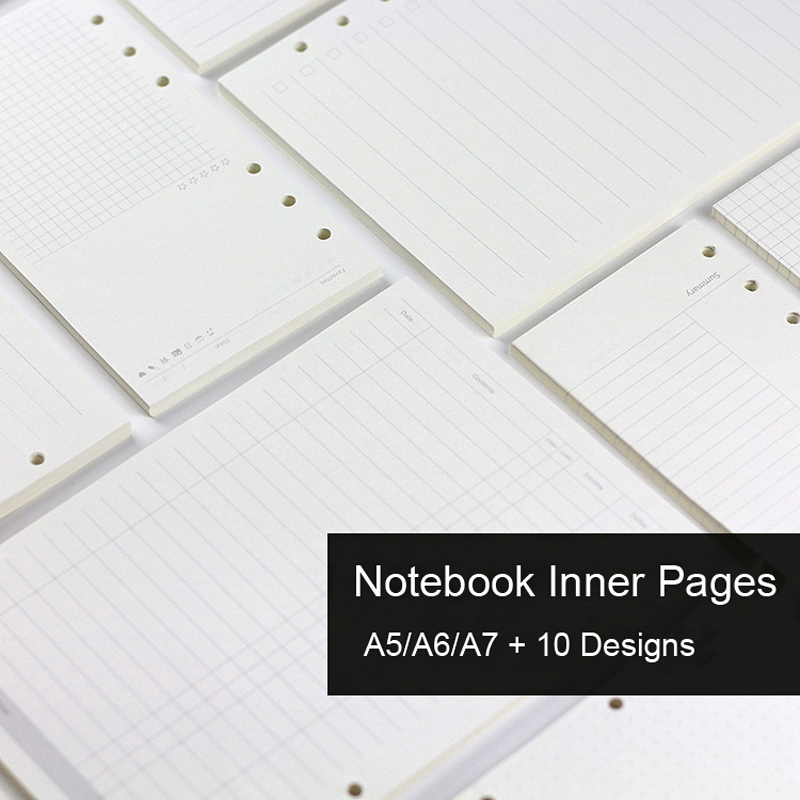 Notebook Dotted A5 - 45 แผ่น A5 A6A7 หลวมโน้ตบุ๊คเติมเกลียว Binder