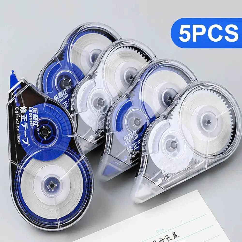 Correction Tape Roller - 5 ชิ้น/เซ็ตปฏิบัติเทปแก้ไข Roller ยาว 30 เมตรสติกเกอร์สีขาว