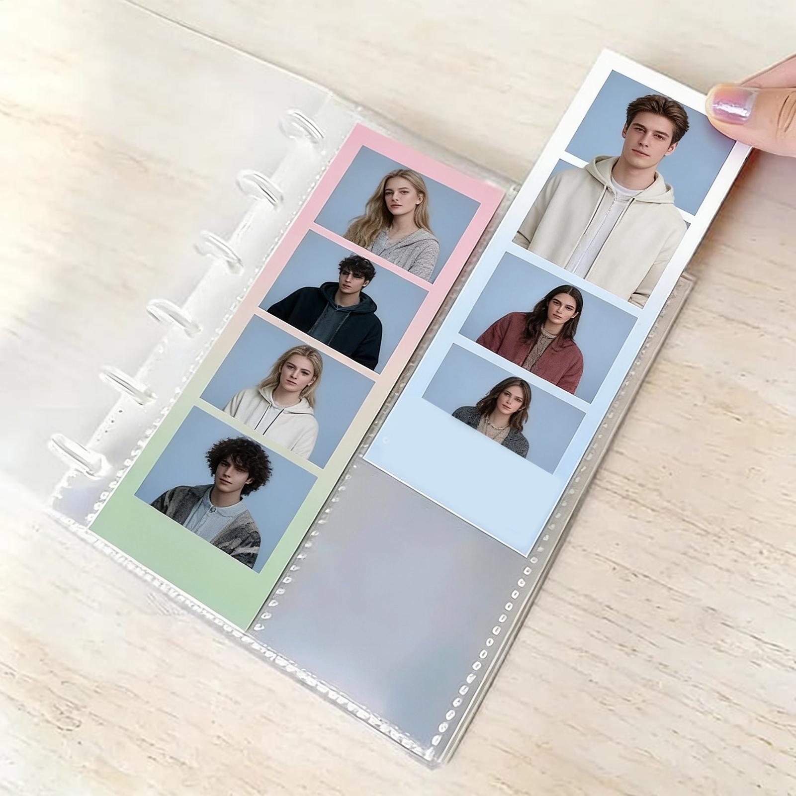 Binding Comb Plastic - อัลบั้มรูปภาพแบบใสพร้อมซองใสสำหรับเก็บรักษาภาพถ่าย สมุดบันทึกความทรงจำสำหรับจัดแสดงสะสมความทรงจำคู่รัก