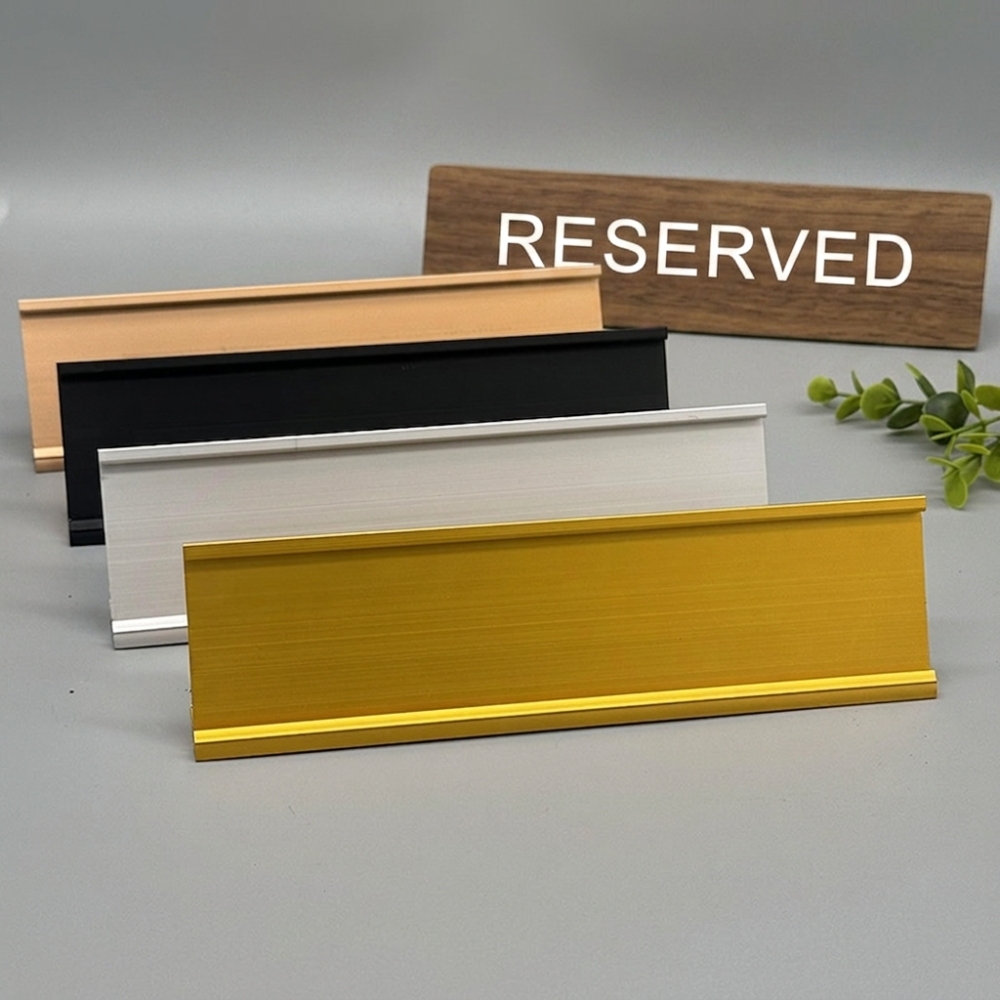 ป้ายตั้งโต๊ะรูปตัว L ทำจากโลหะ - Desk Name Plate บทวิจารณ์และราคา