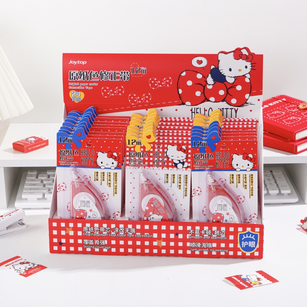 เทปลบคำผิด Hello Kitty ของแท้จ - Correction Tape Roller บทวิจารณ์และราคา