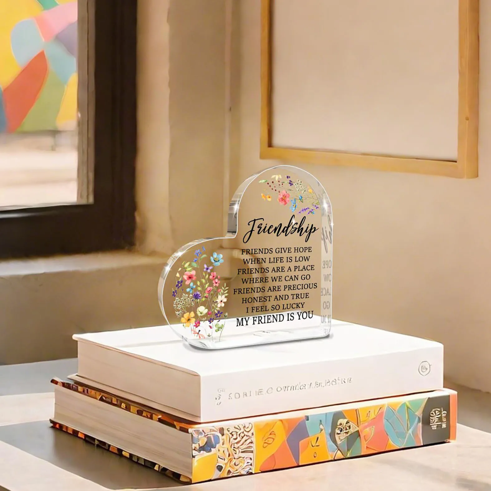 ป้ายมิตรภาพอะคริลิคทรงหัวใจ เห - Desk Name Plate บทวิจารณ์และราคา