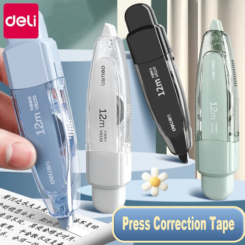 ชุดเทปลบคำผิดแบบกดขนาด5มม. * 1 - Correction Tape Roller บทวิจารณ์และราคา