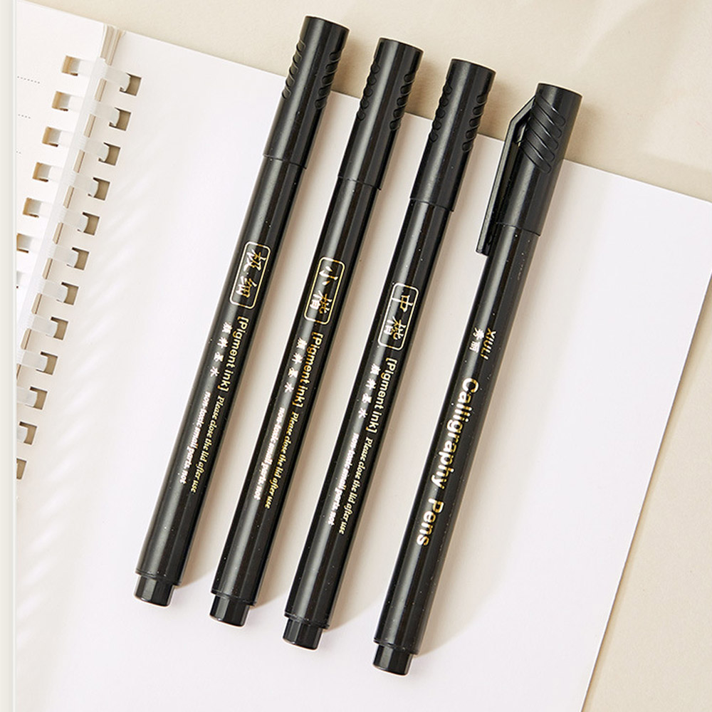 4 PC แปรงปากกาปากกาจีนการเรียน - Stationery Supplier บทวิจารณ์และราคา