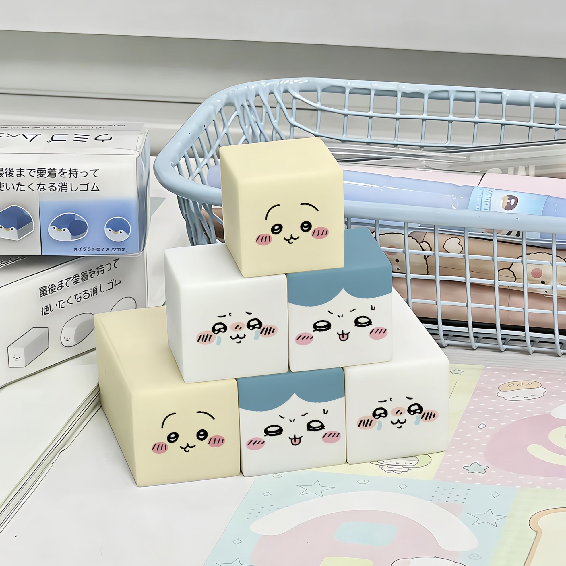 ยางลบ Chiikawa ลายการ์ตูนน่ารั - Stationery Supplier บทวิจารณ์และราคา
