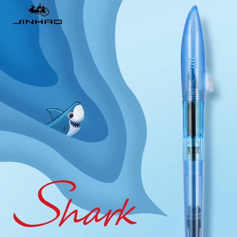 Jinhao น่ารัก Shark Fountain ป - Office Stationery Supply Business บทวิจารณ์และราคา