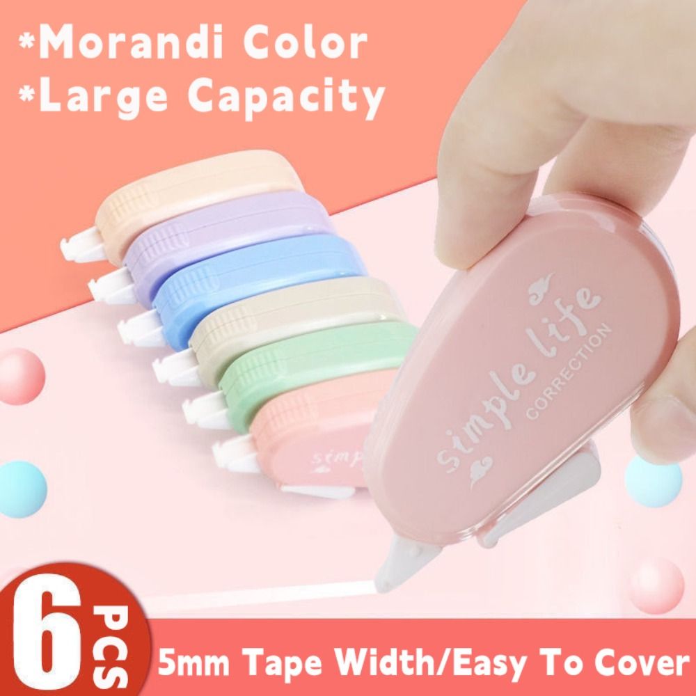 เทปแก้ไขเสียงเงียบ 6 ชิ้น/ชุด  - Correction Tape Roller บทวิจารณ์และราคา